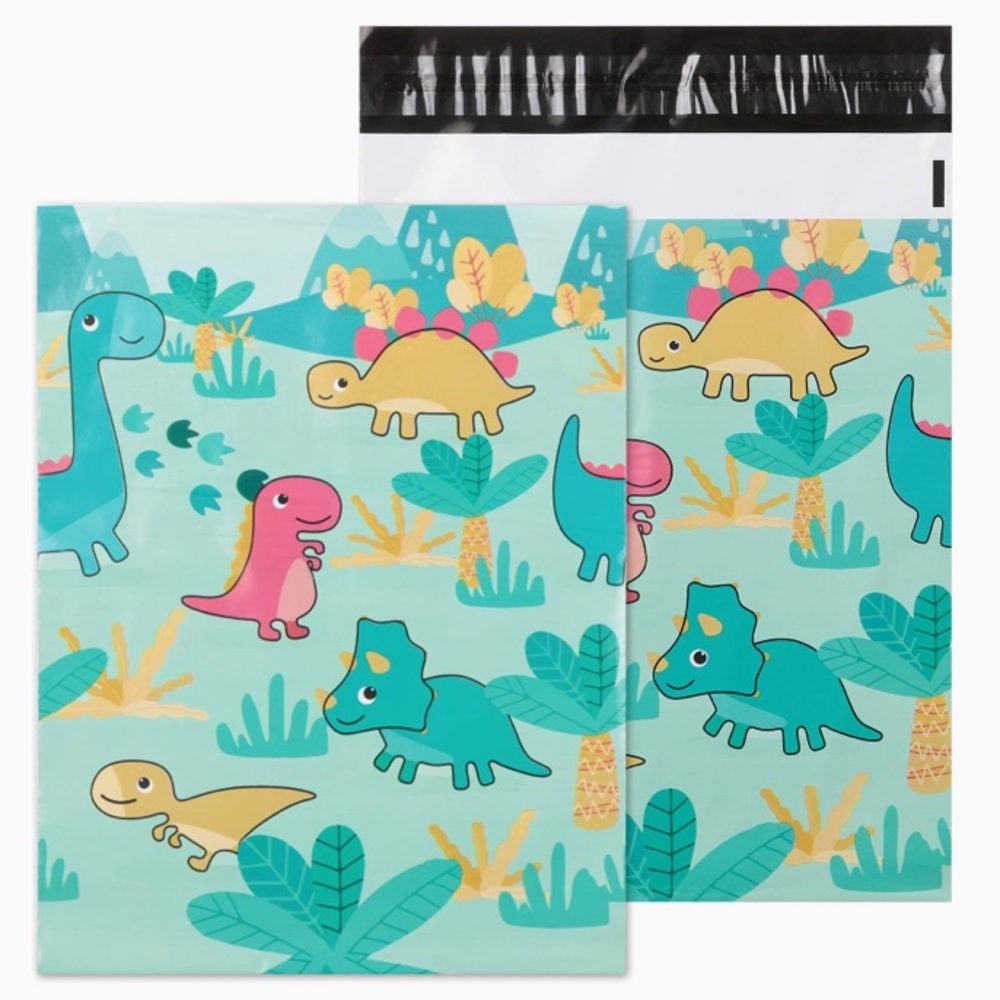 25 10x13 Dinosaur Poly Shipping Mailer Bags/Envelopes